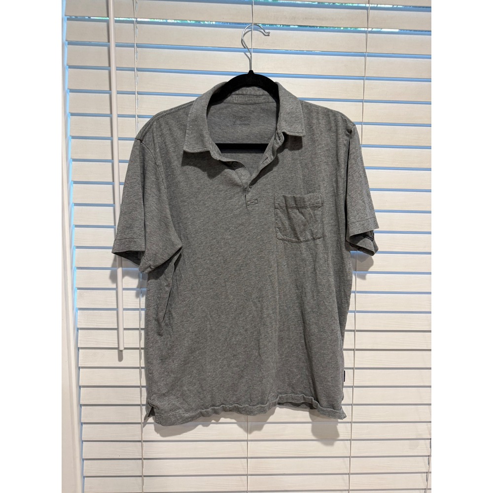 Patagonia Mens Gray Polo Shirt Short Sleeve Casual Size‎ M